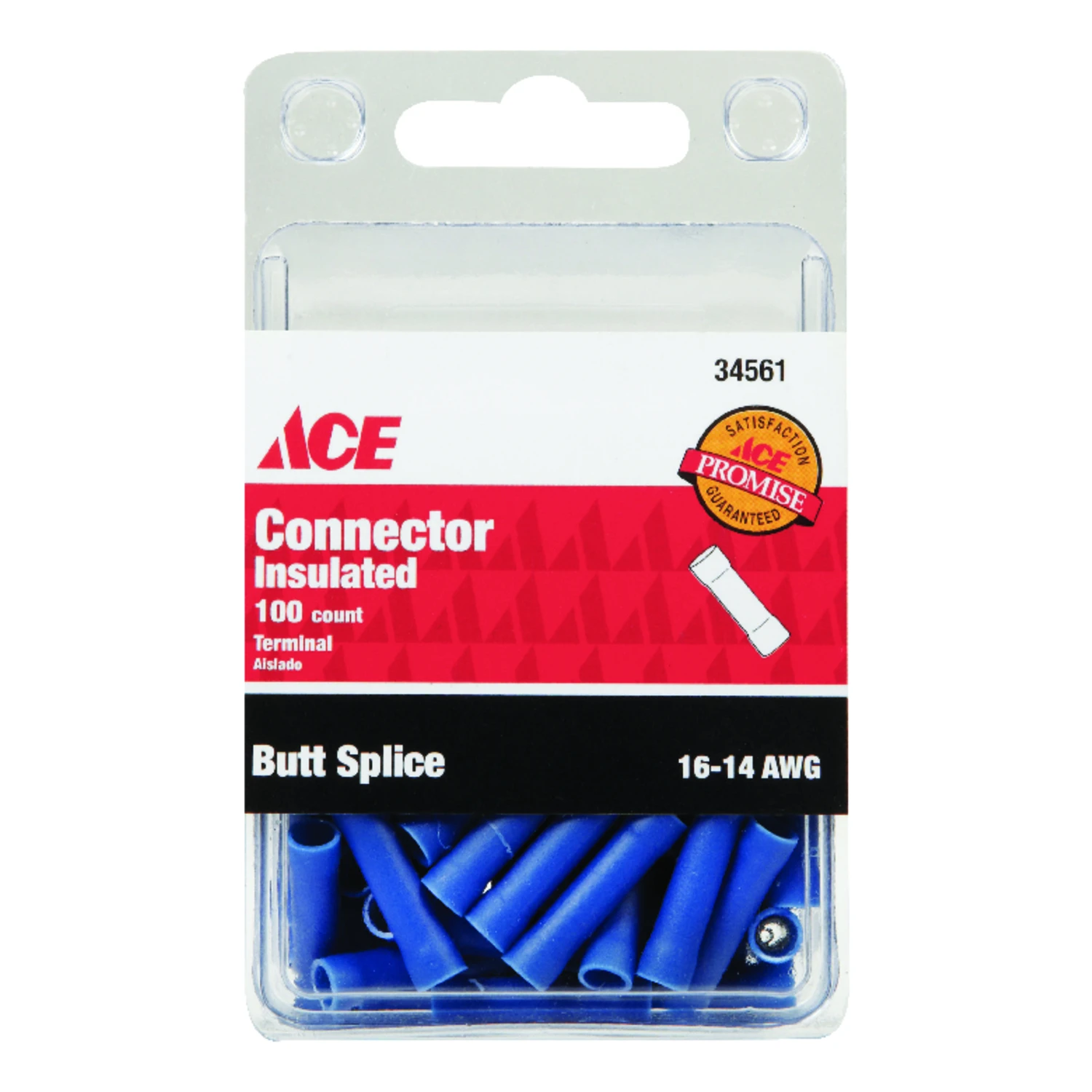Ace Insulated Wire Butt Connector 100 pk