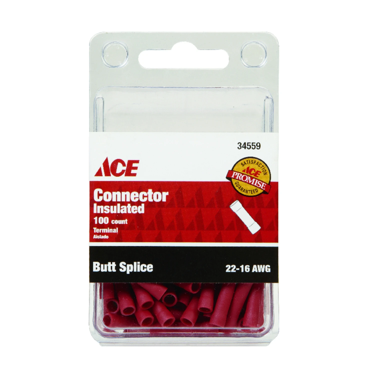 Ace Insulated Wire Butt Connector 100 pk