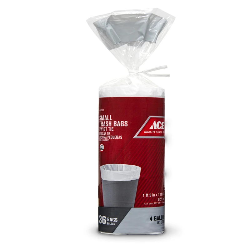 Ace 4 gal. Trash Bags Twist Tie 36 pk