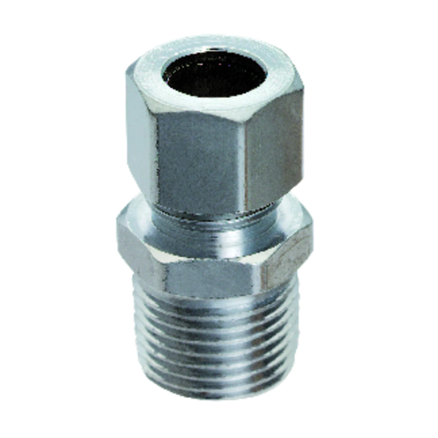 3/8 In. Mpt X 3/8 In. Diameter Compression Brass Straight Connector