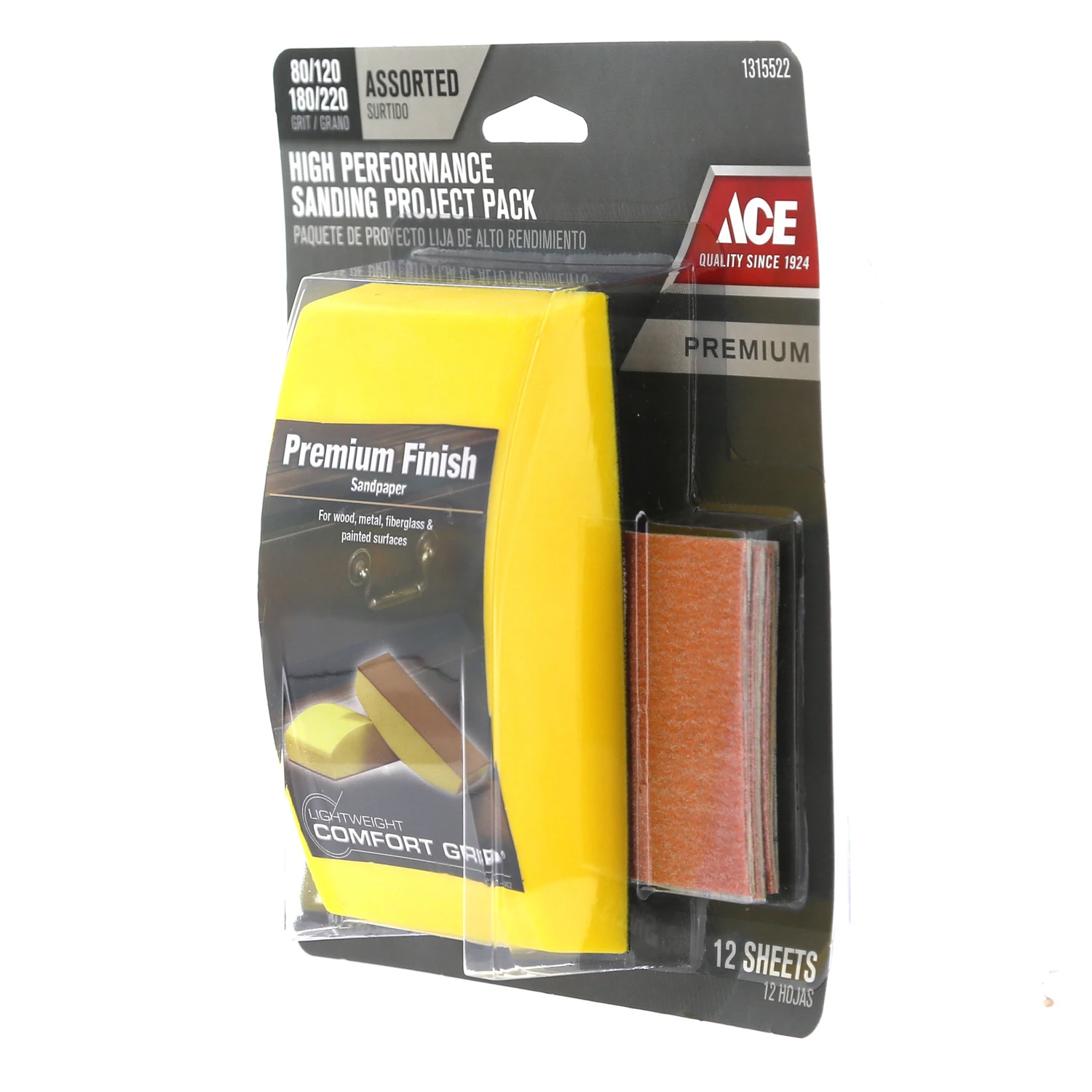 2-5/8 In. W X 5 In. L Assorted 220 Grit Sanding Block Kit
