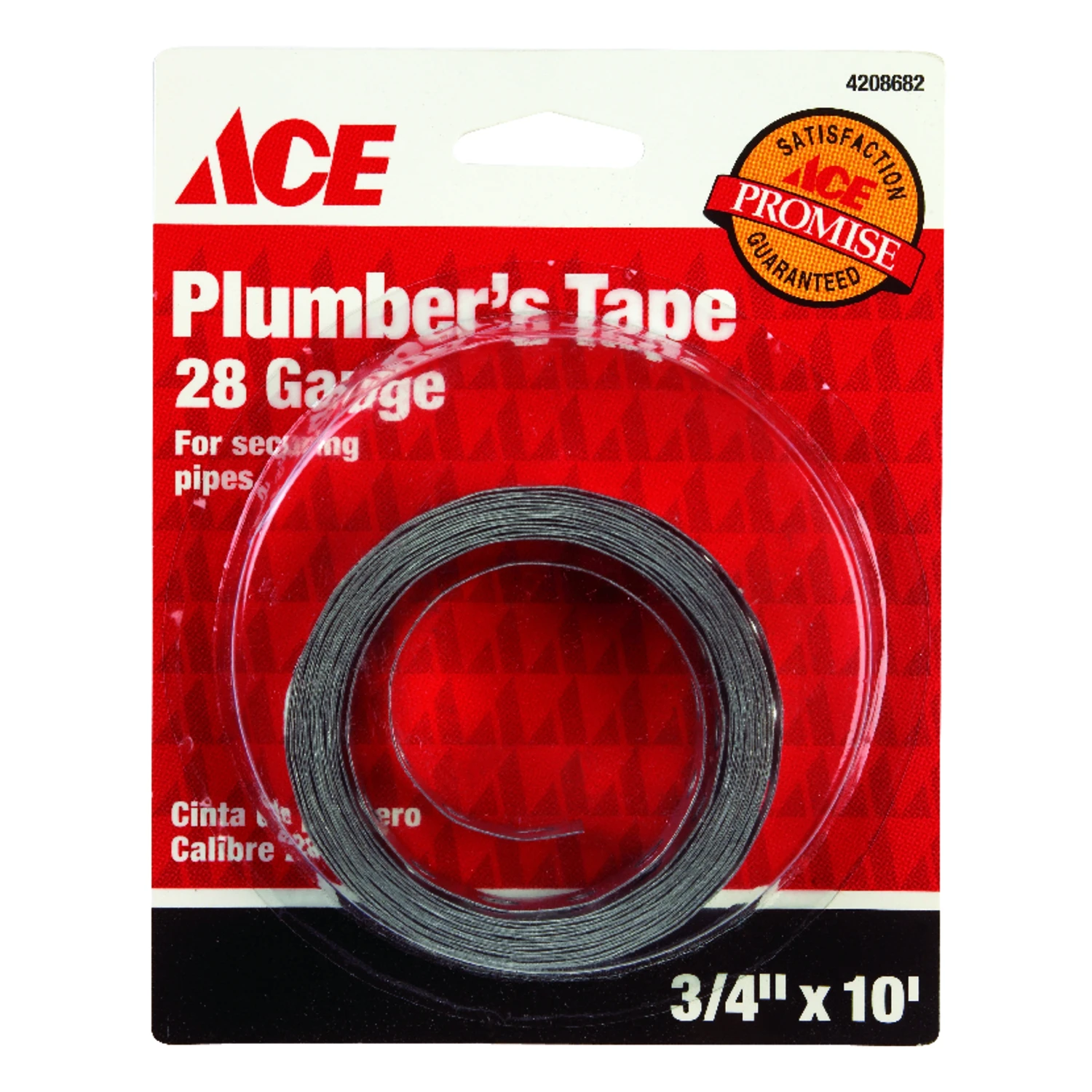 10 Ft. Galvanized Plumbers Tape With Versatile Hole Patterns