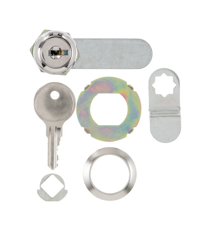 Chrome Silver Brass Cam Lock For Cabinets, Mailboxes, Doors, And More