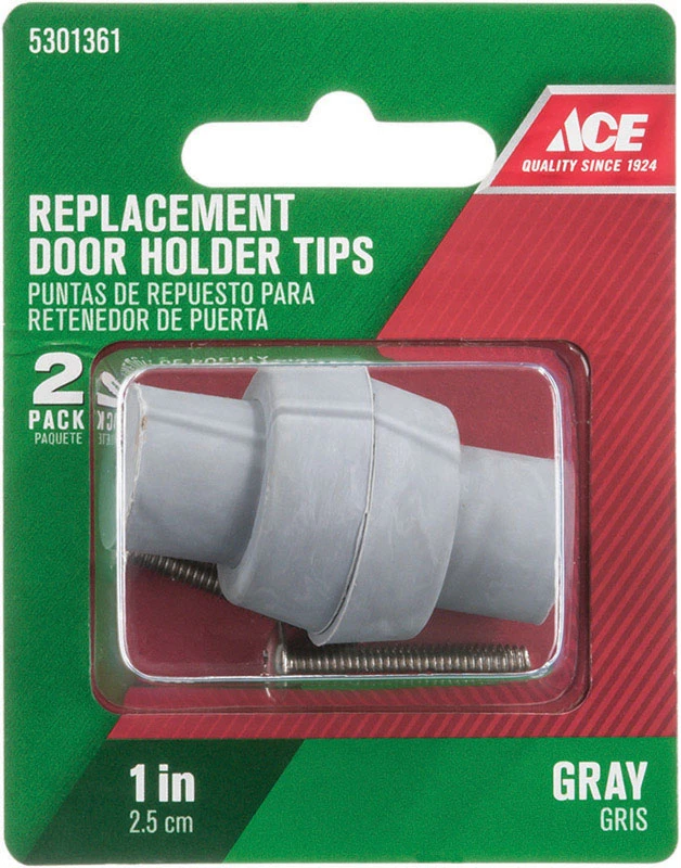 1 In. H X 1 In. W Rubber Gray Door Stop Tip Over The Door Clip