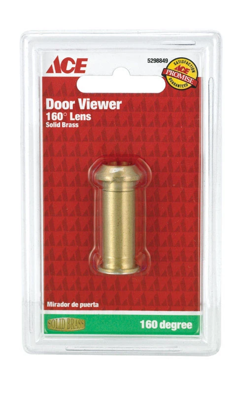0.5 In. Diameter 160 Degree Bright Brass Door Viewer For Enhanced Security