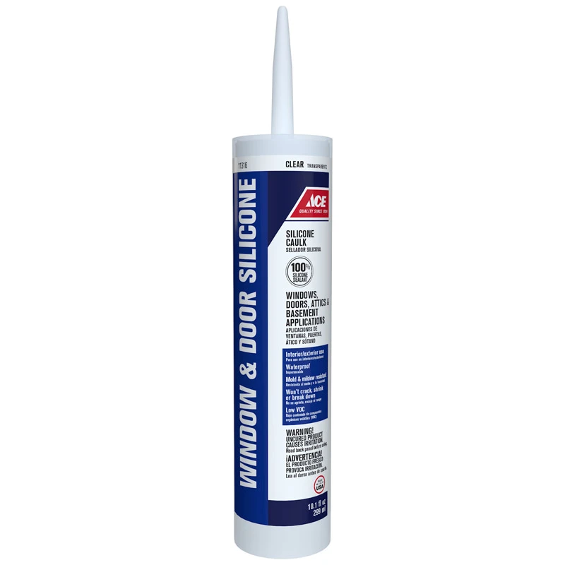 Clear Silicone Architectural Grade Sealant 10.1 Oz. - Waterproof, Mold Resistant