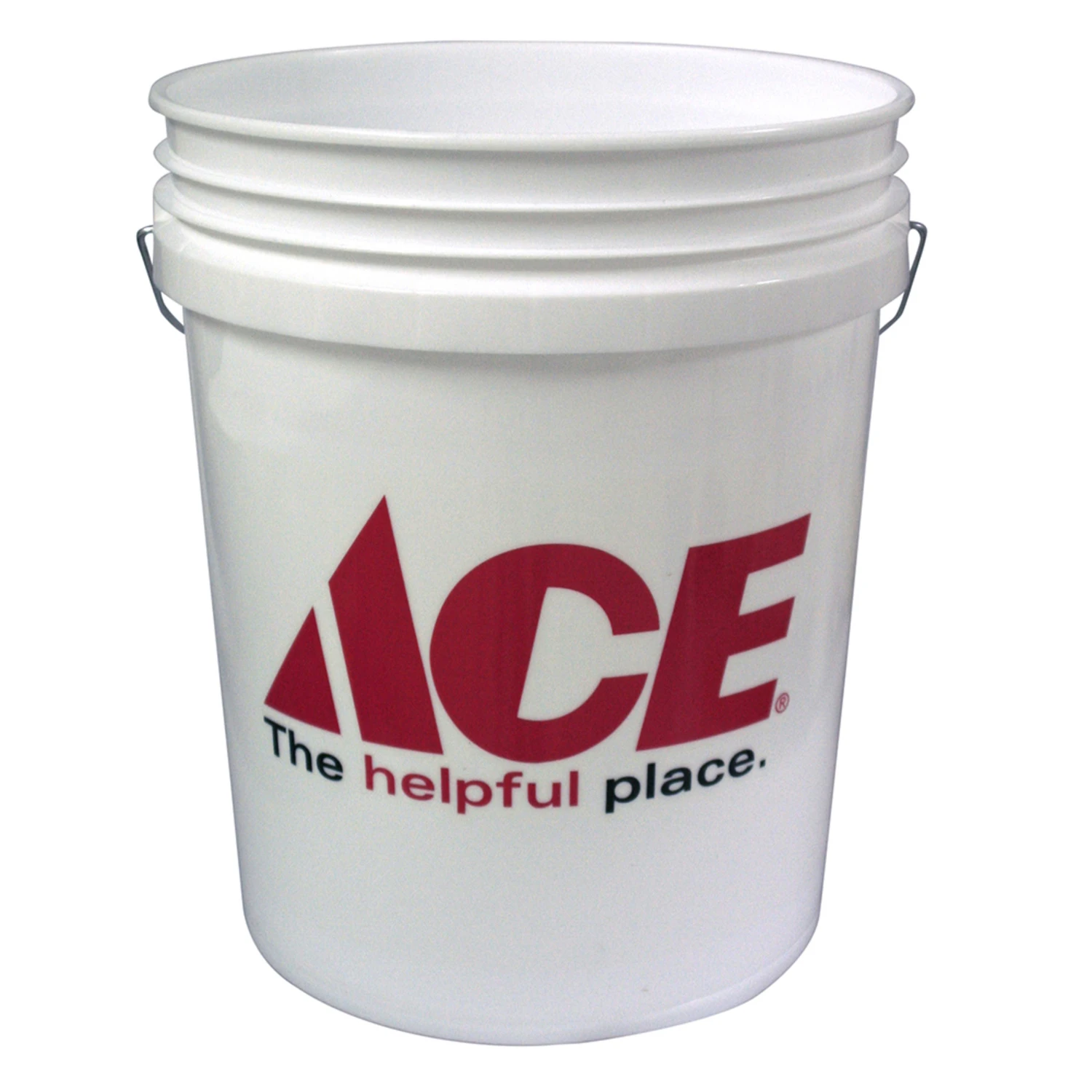 White 5 Gallon Plastic Bucket With Compatible Lids For Versatile Use