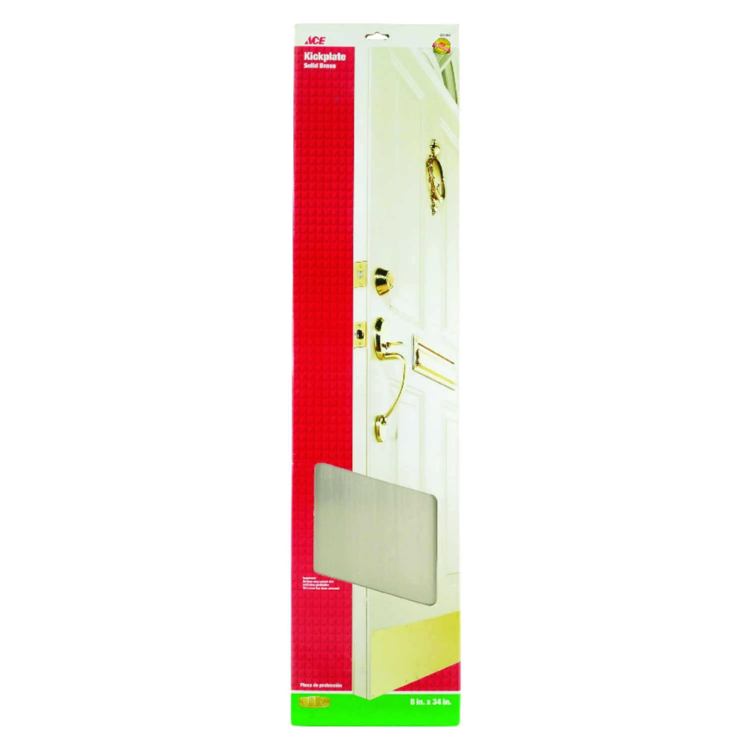 KICK PLATE 8"X34" BRS
