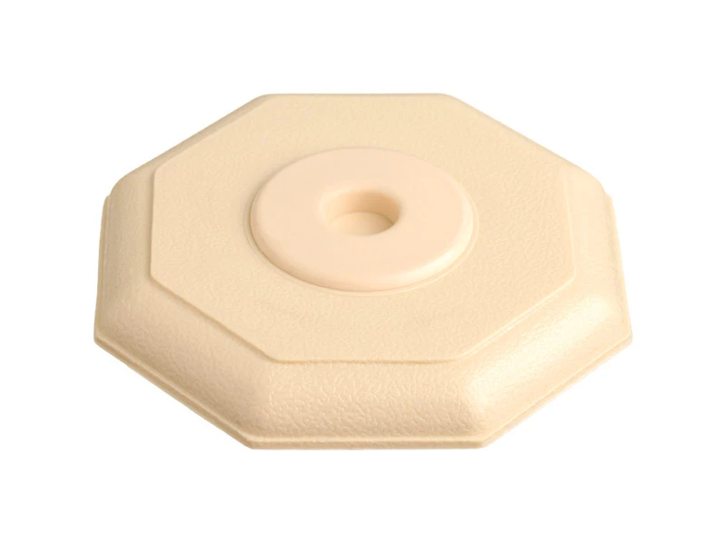 5 In. H X 5 In. L Rubber Almond Wall Door Stop - Easy Mounting