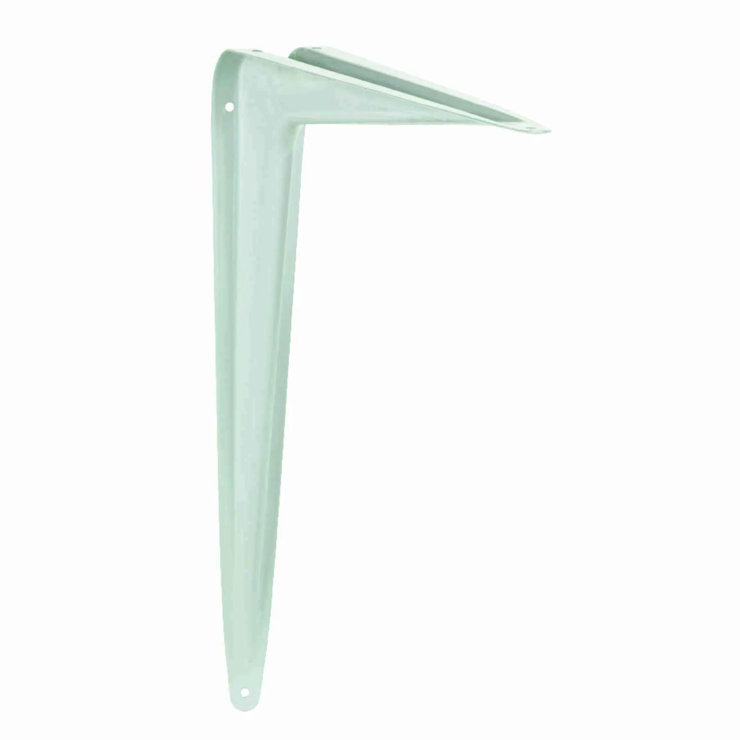 White Steel Shelf Support 12 In. Long 100 Lb. Capacity Bracket