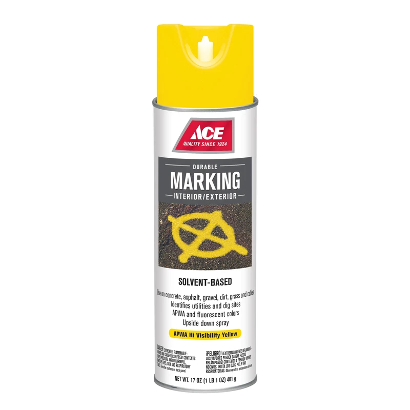 Solvent-based Yellow 17 Oz. Field Marker Line For Concrete And Asphalt