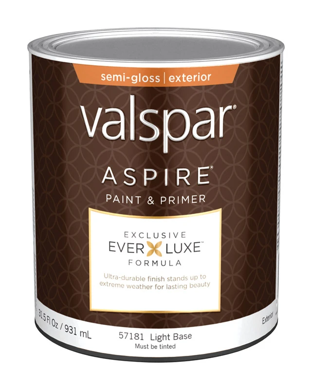 Aspire Semi-gloss Tintable Light Base Acrylic Latex Paint And Primer 1 Quart