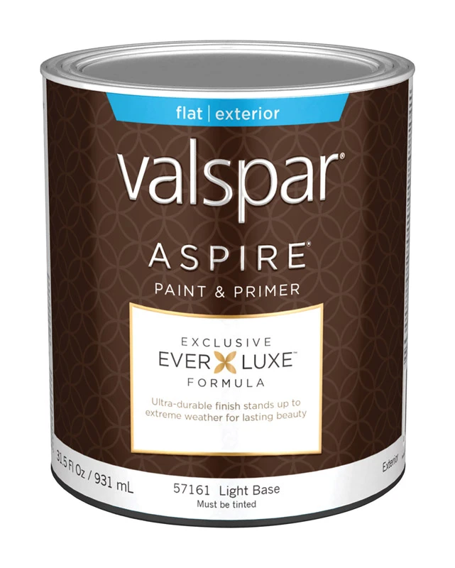 Aspire Flat Tintable Light Base Acrylic Latex Paint And Primer 1 Quart