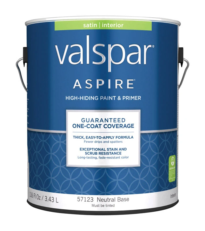 Aspire Satin Tintable Neutral Base Acrylic Latex Paint And Primer 1 Gallon