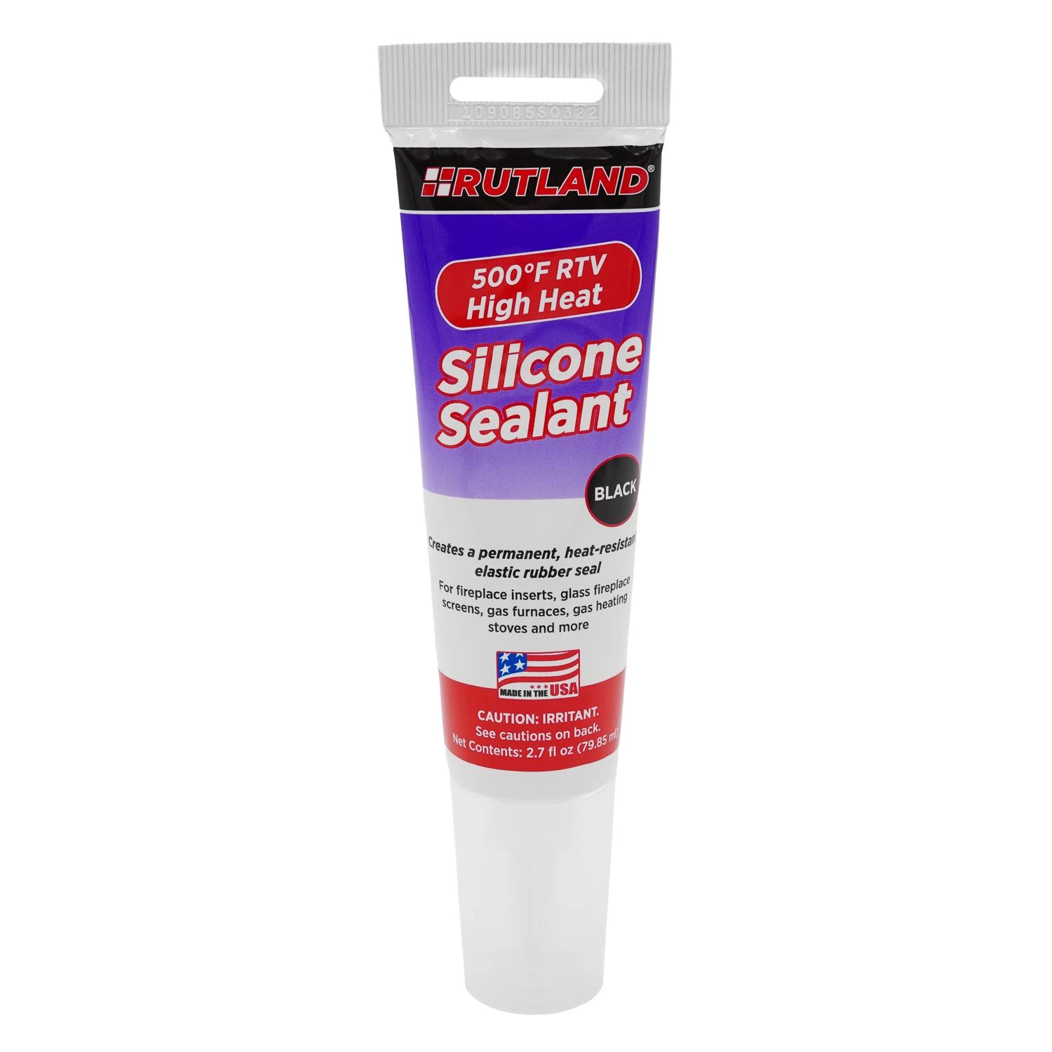 High Heat Silicone Sealant 2.7 Oz Tube - Model 76a - Black