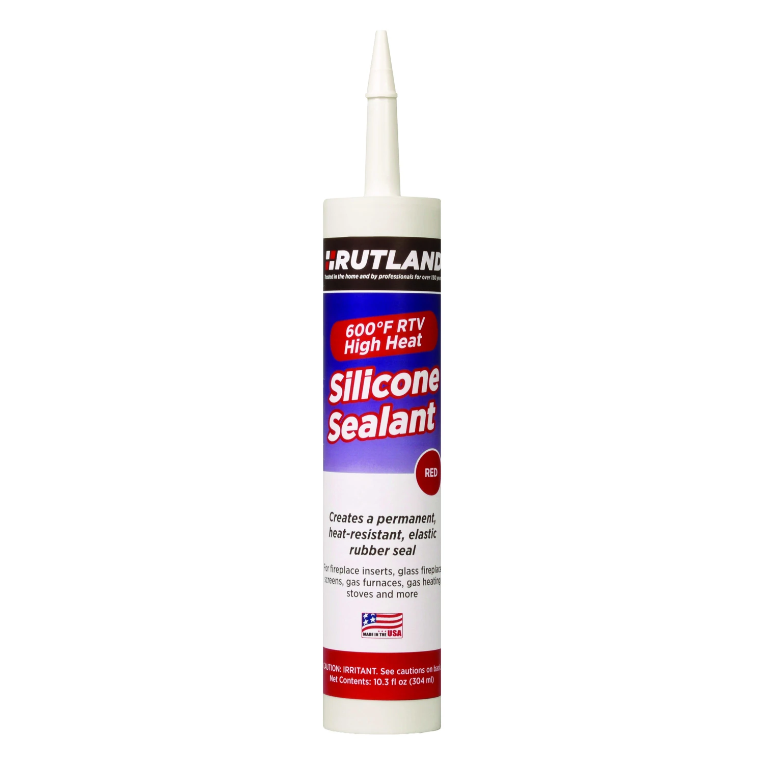 High Heat Silicone Sealant 10.3 Oz Red Rtv 600°f Model 76r