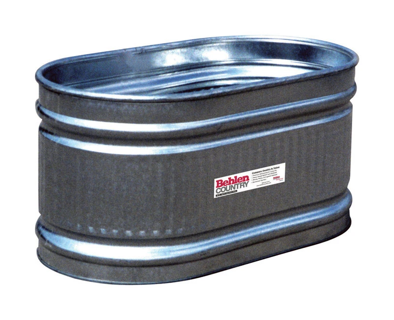 128 Gallon Heavy-duty Galvanized Stock Tank For Livestock And Farm Use