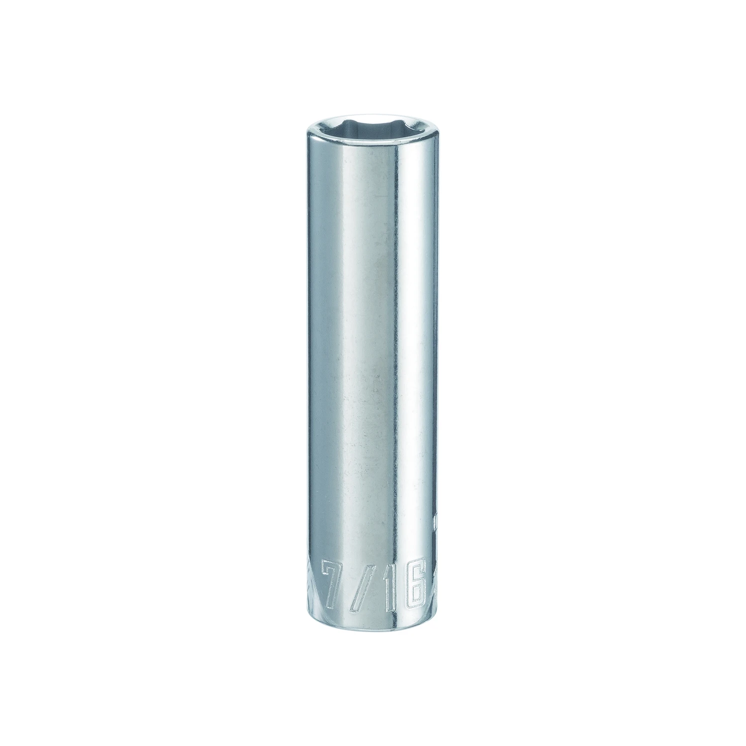 7/16 In. X 3/8 In. Drive Sae 6 Point Deep Socket - 1 Piece
