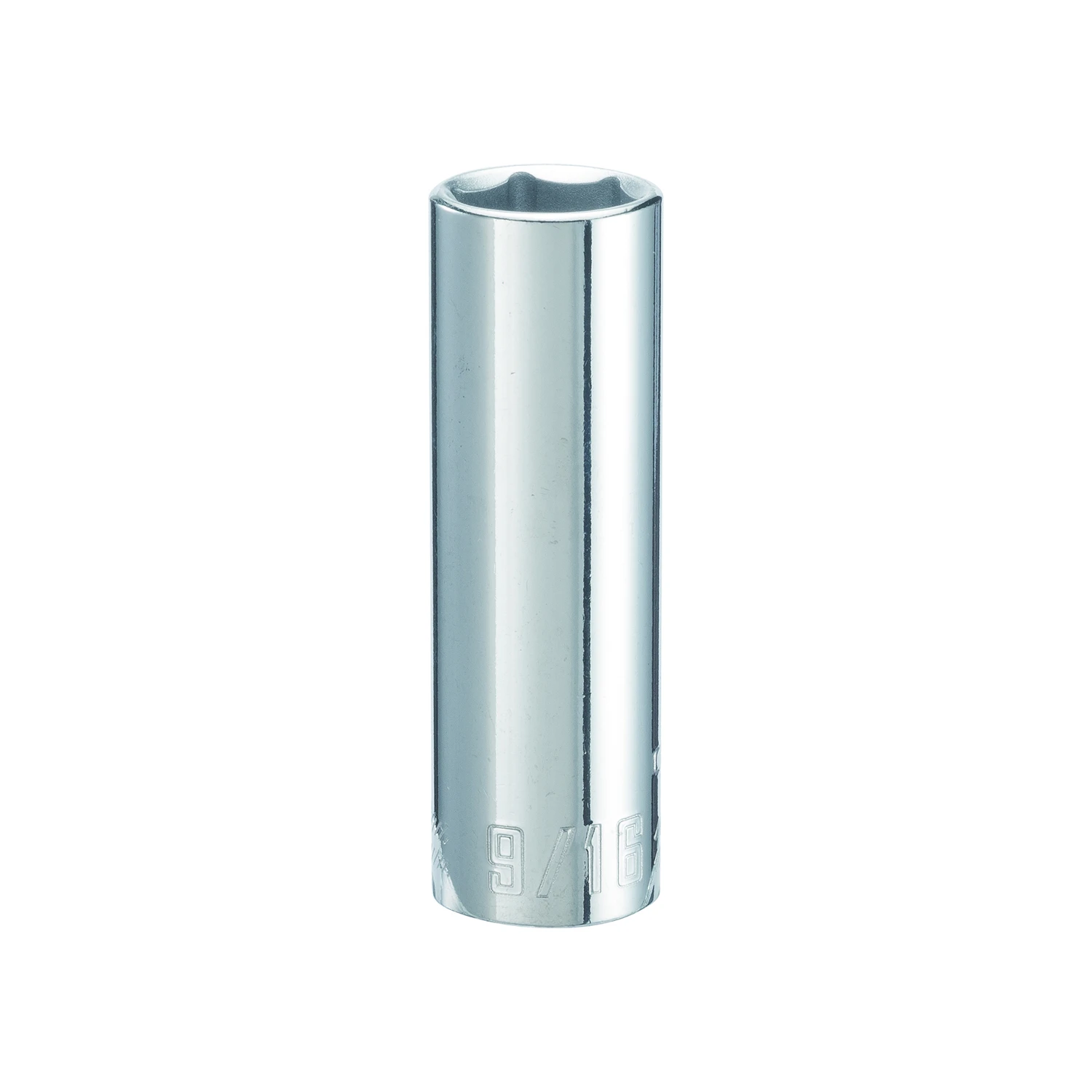 9/16 In. X 3/8 In. Drive Sae 6 Point Deep Socket - 1 Piece