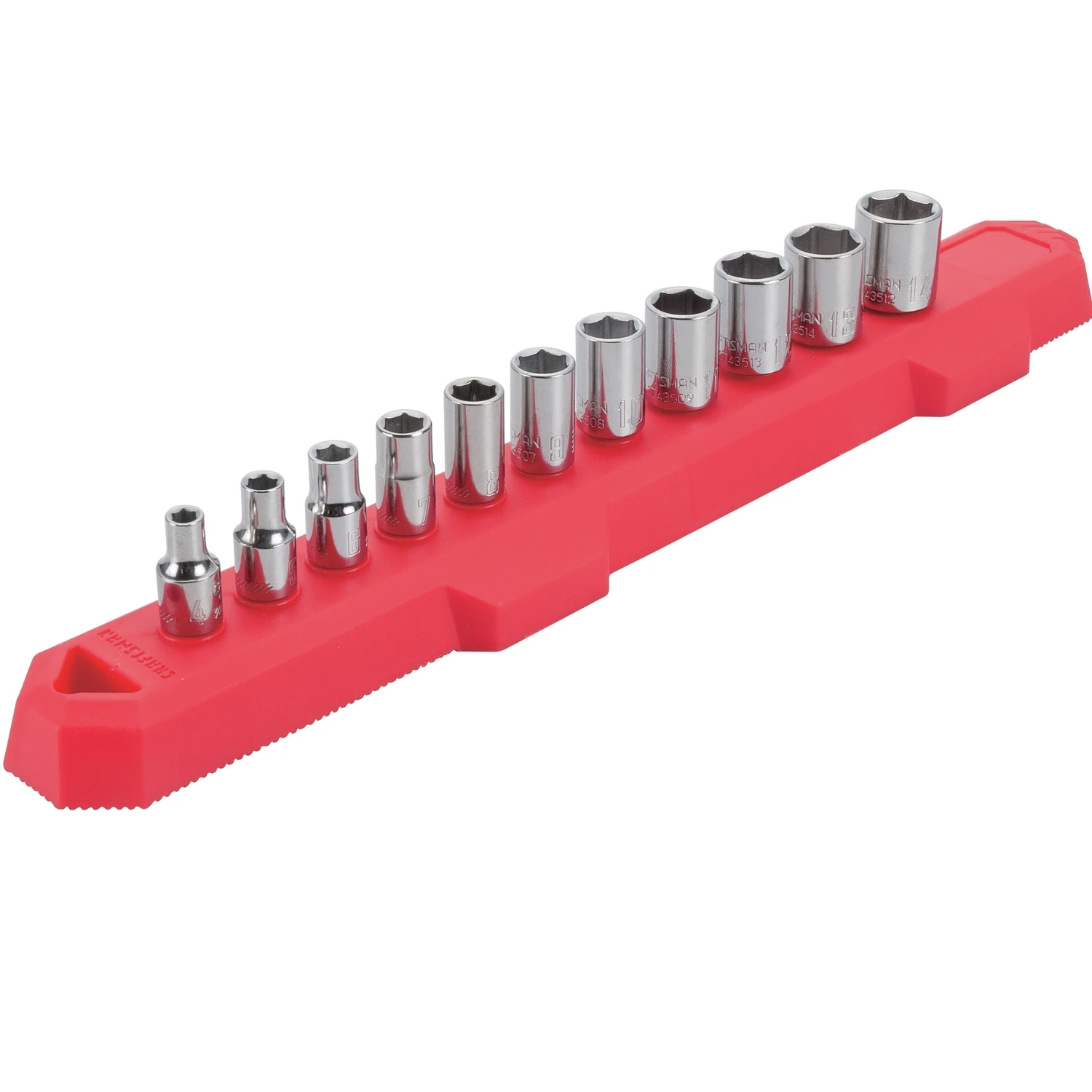 1/4 In. Drive Metric 6 Point Socket Set 11 Piece Set