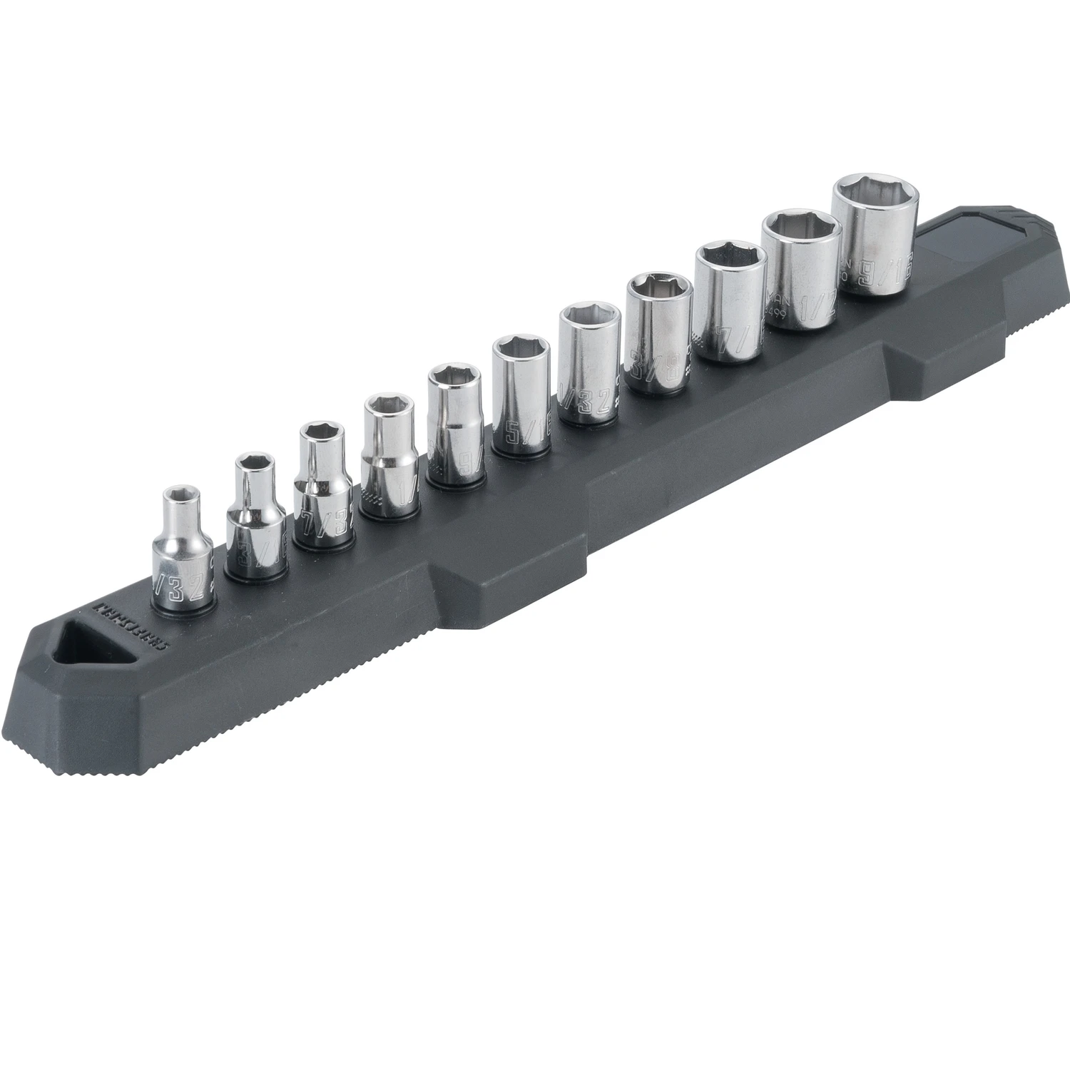 1/4 In. Drive Sae 6 Point Socket Set - 11 Piece Set For Automotive And Diy