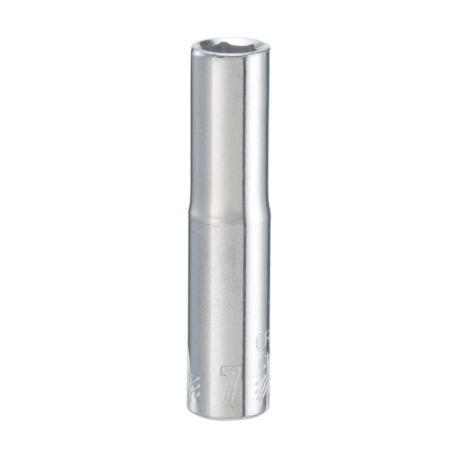 7 Mm X 1/4 In. Drive 6 Point Deep Socket - 1 Piece