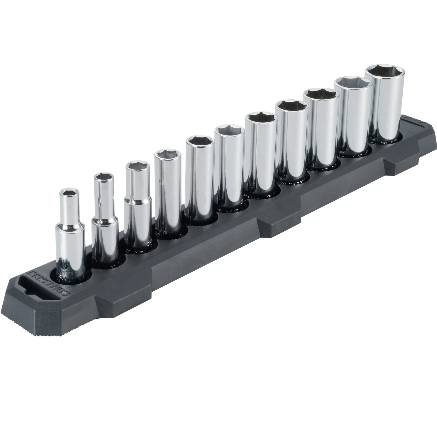 11 Piece 3/8 Inch Drive Sae 6 Point Deep Socket Set