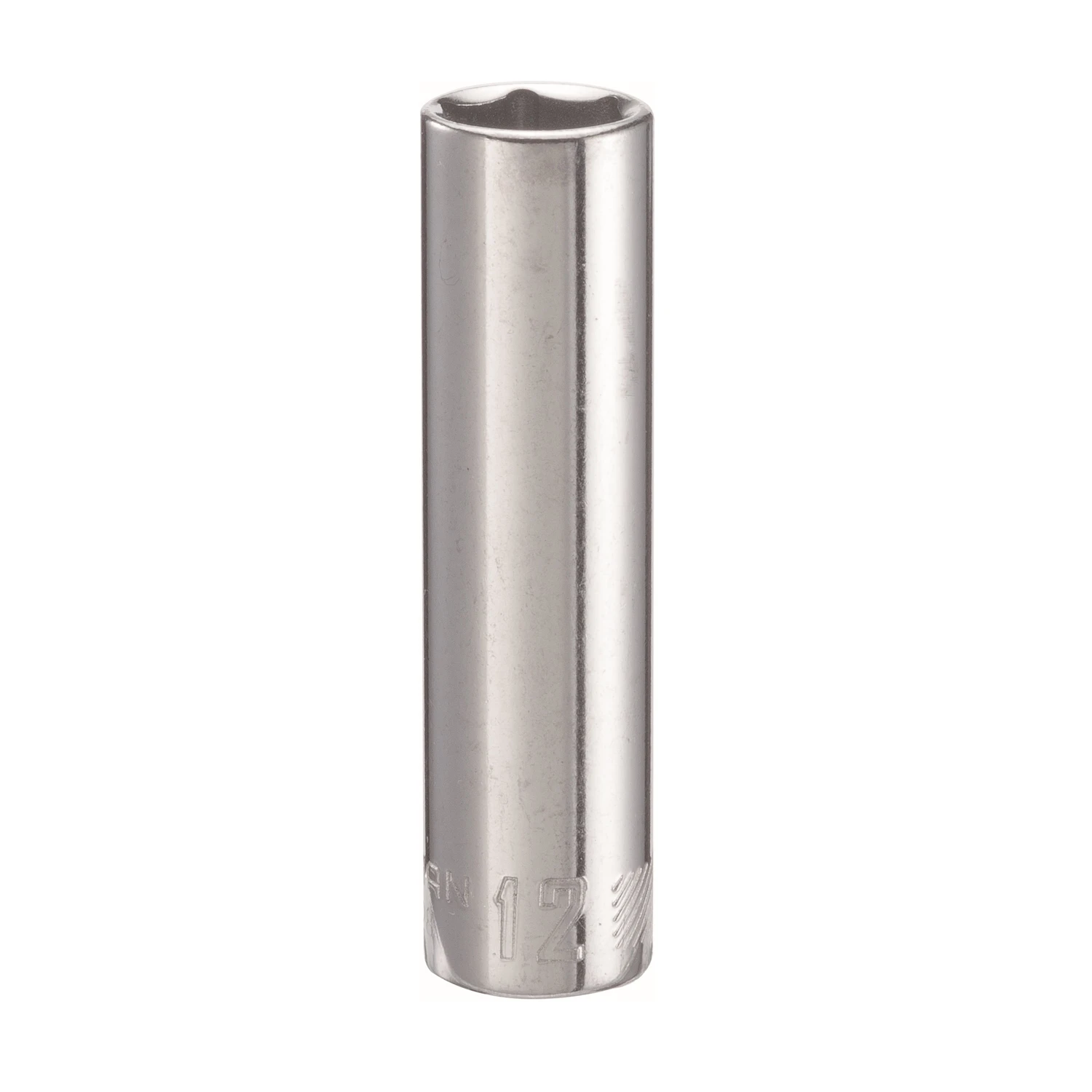12 Mm X 3/8 In. Drive Metric 6 Point Deep Socket - 1 Piece