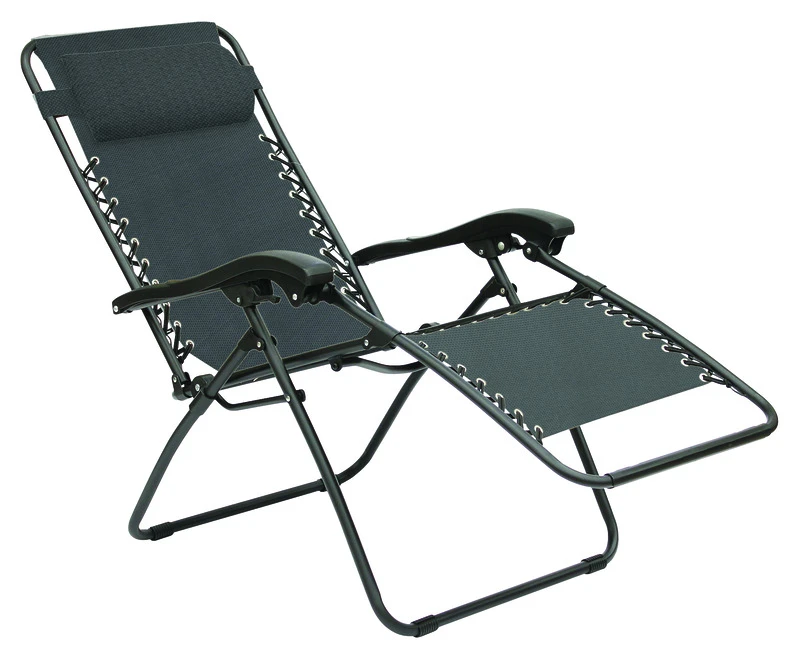 Black Steel Zero Gravity Relaxer Chair Gray - F4321s-1bkcy015