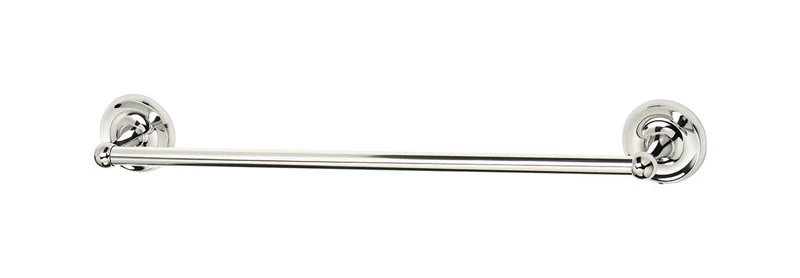 Polish Chrome Towel Bar 24 In. L Zinc With Concealed Screw Mounting