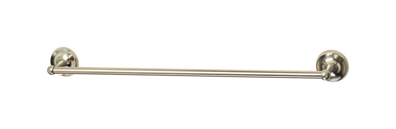 Brushed Nickel Towel Bar 18 In. L Zinc With Hardware Included