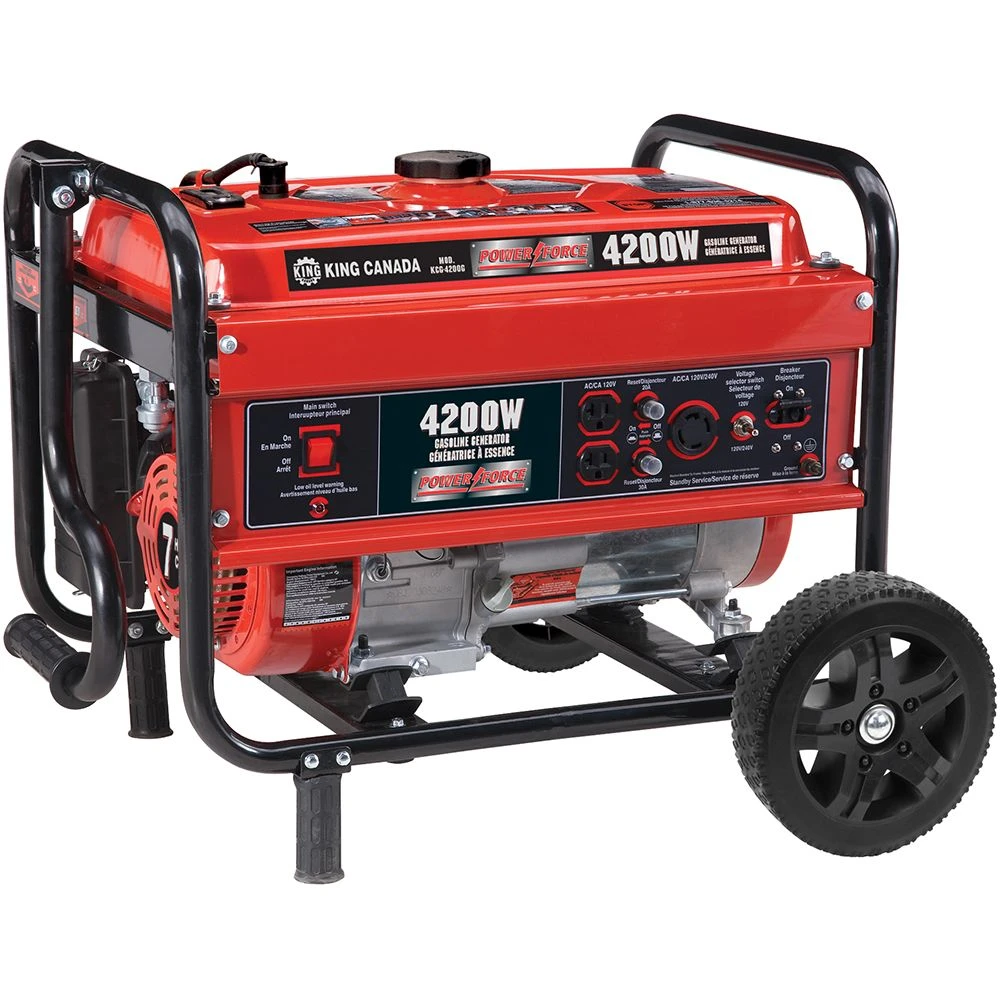 Kcg-4200g 4200w Gasoline Generator With Wheel Kit