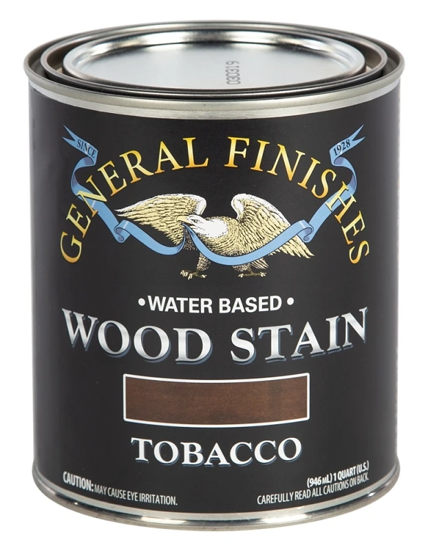 Water Based Wood Stain, Tobacco Stain, Quart Size, Model Wtqt