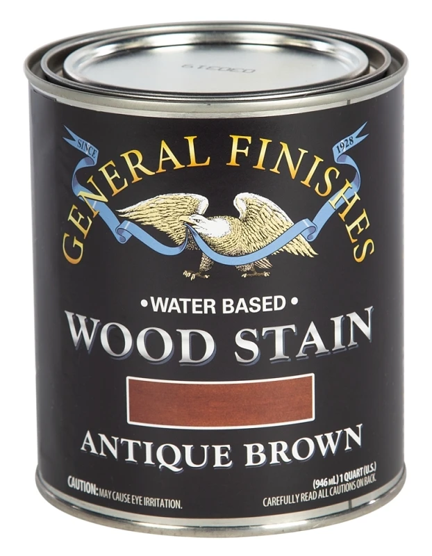 Water Based Wood Stain, Antique Brown, Quart Size