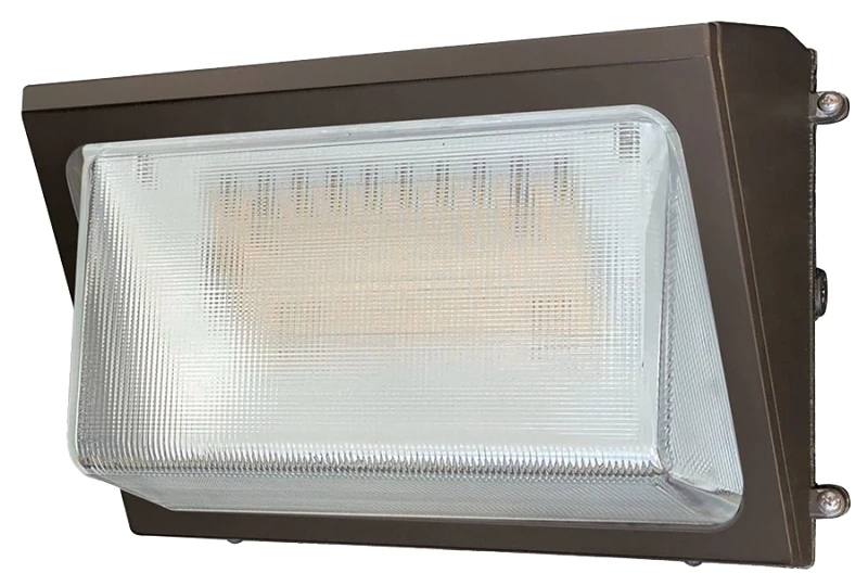 250-watt Equivalent Integrated Led Bronze Outdoor Medium Wall Pack Light