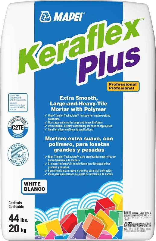 Keraflex Plus Mortar Tile Professional White 44 Pound Polymer-modified