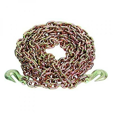 Grade 70 Transport Chain With Grab Hooks, 3/8-inch X 20-feet, Plastic Pail