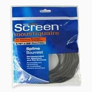 Screen Splines 0.20 Inch X 500 Feet Black For Window And Door Screens