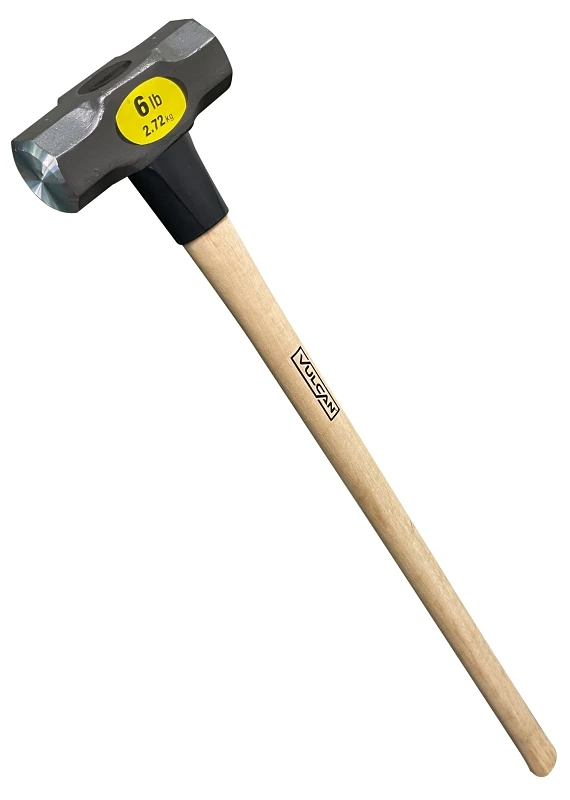 6 Lb Sledge Hammer With Wooden Handle - 32-3/4 In Length
