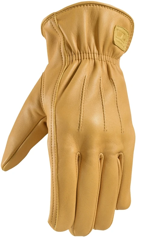 Men's Comforthyde Leather Driver Gloves Yellow Medium