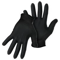 968750 Medium Black Disposal Gloves With Diameter Grip
