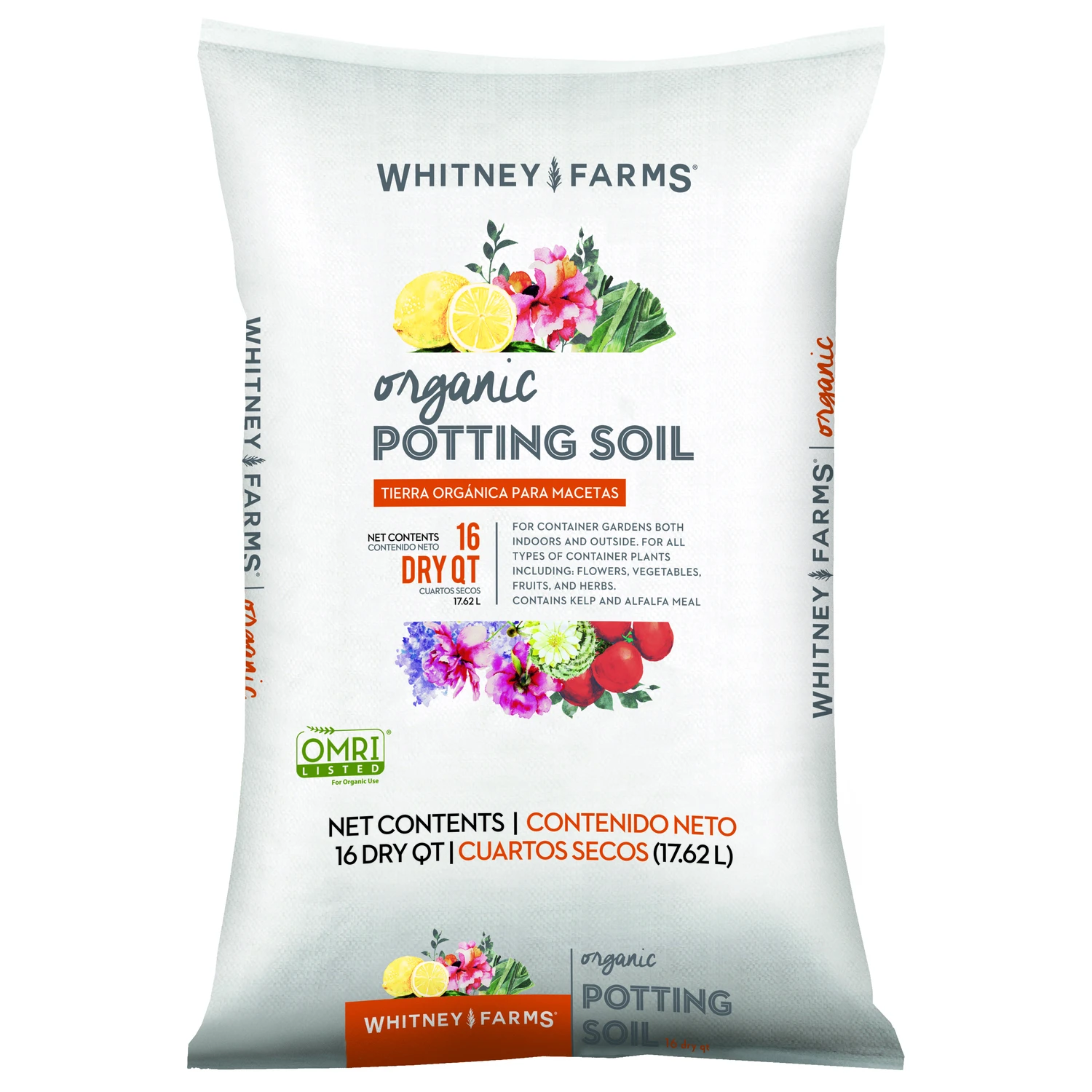 Organic All Purpose Potting Soil 16 Quart - Premium Blend For All Plants