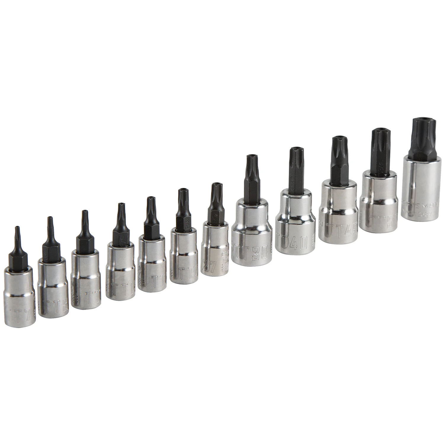 12-piece 1/4 And 3/8 In. Drive 6 Point Torx Bit Socket Set