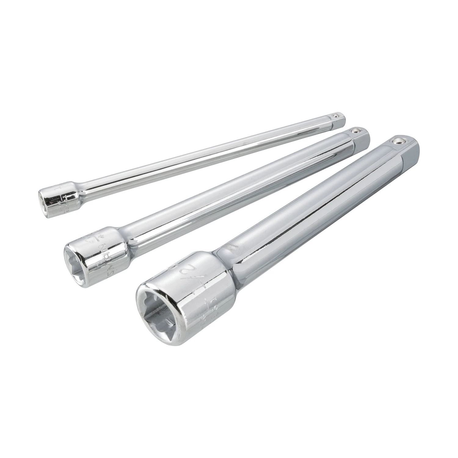 6 In. Drive Extension Bar Set - 1/4, 3/8, 1/2 In. - 3 Pieces