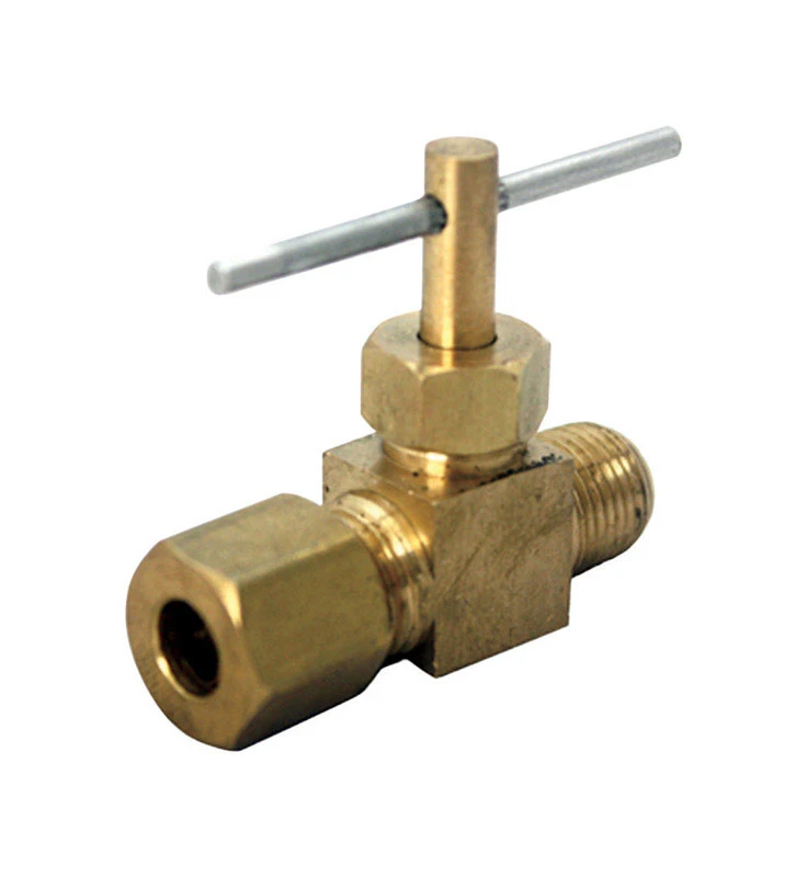 1/4 In. Brass Needle Valve - Lead-free Compression Fitting