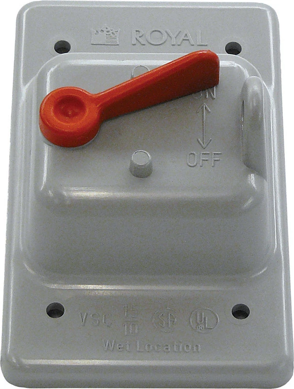 Rectangle Pvc 1 Gang Electrical Cover For Single Toggle Switch