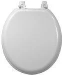 #m100 Wh White Wooden Composite Toilet Seat - Durable And Stylish
