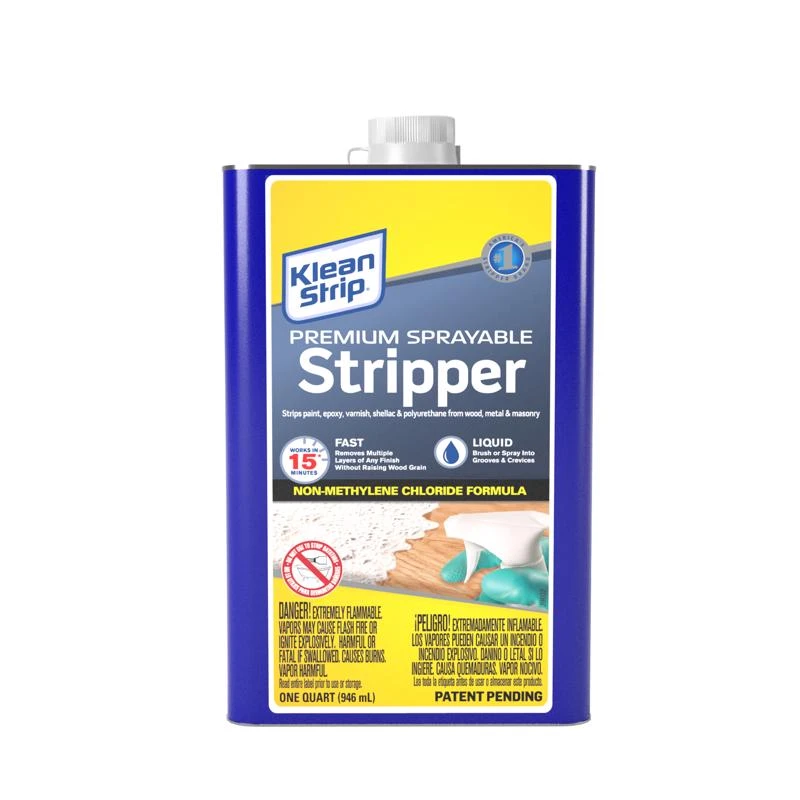 Premium Sprayable Fast Paint And Varnish Stripper 1 Quart Canister