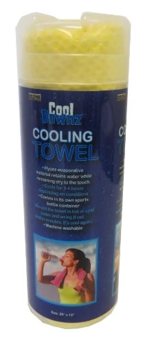 Cooling Towel, Yellow, 13 X 29 Inches For Instant Relief