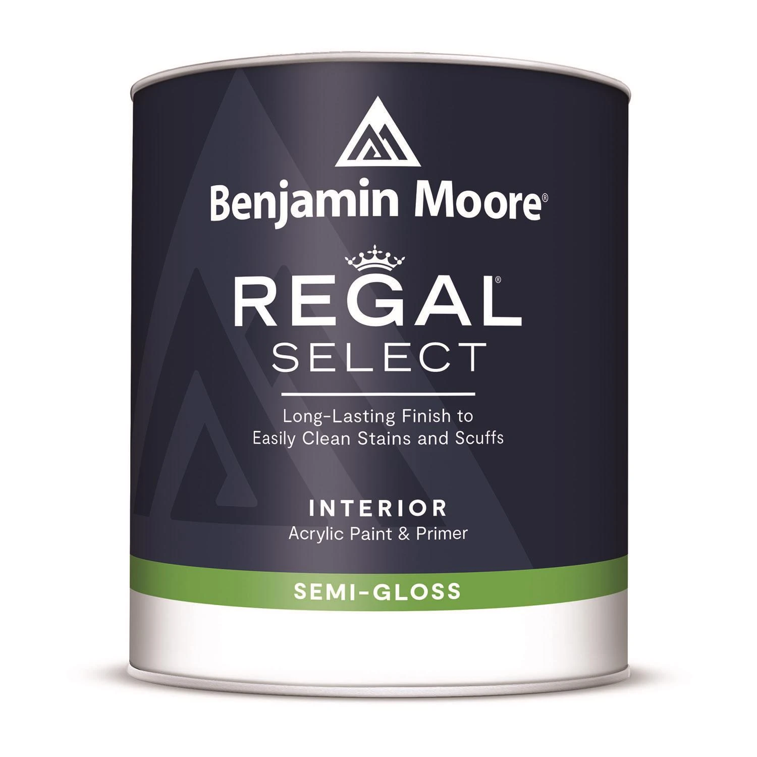 Regal Select Semi-gloss Black Water-based Interior Paint And Primer 1 Quart